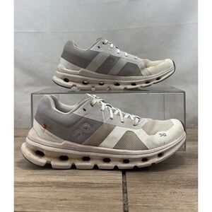 On Cloudrunner Women's Running Shoes Gray White Size 7 Swiss Engineering